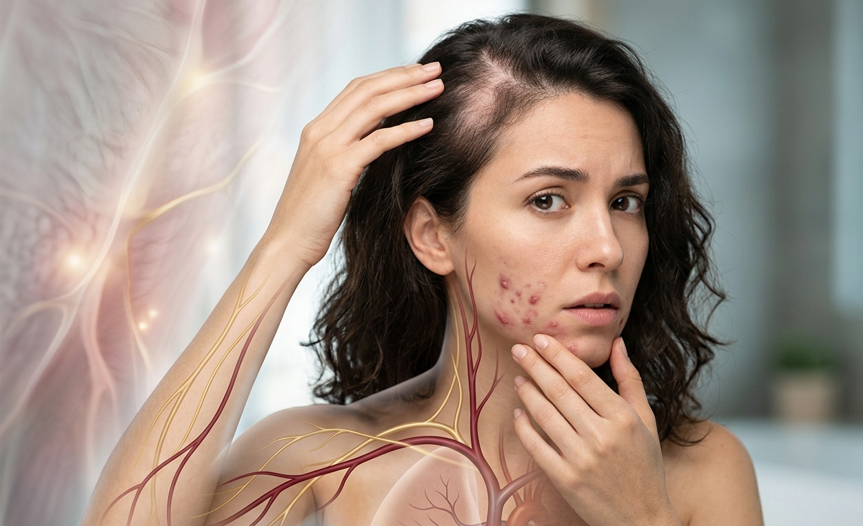 Hormonal Acne & Hair Thinning: What Your Skin and Scalp Are Telling You About Your Internal Health